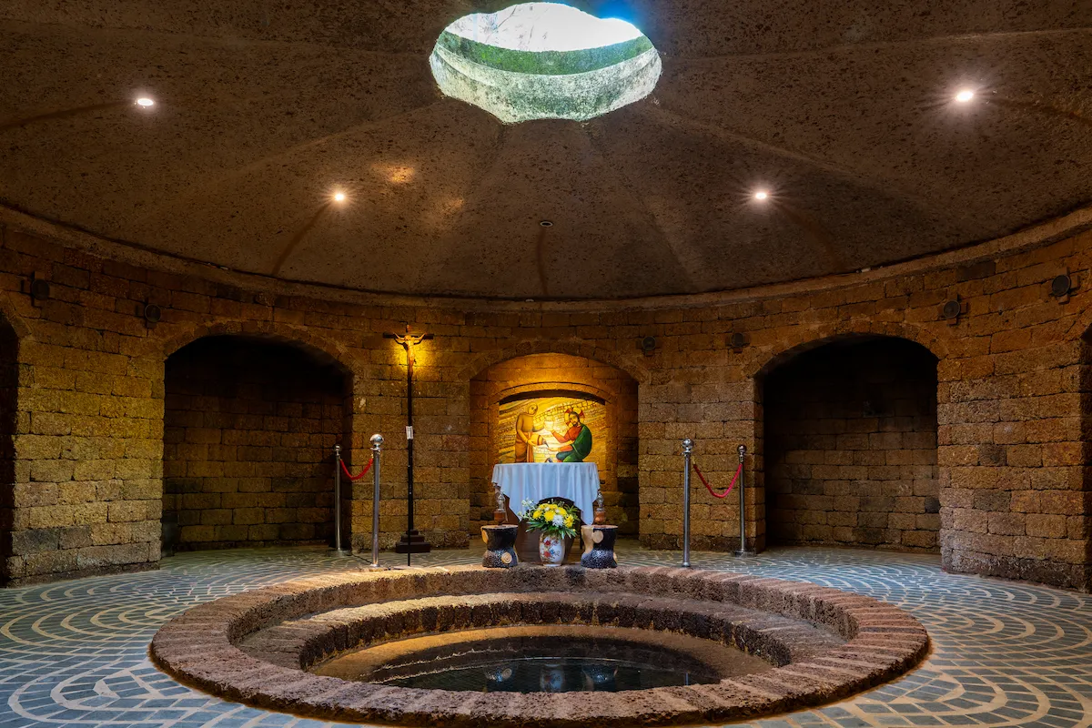 Giacóp Well, an underground prayer space at Chau Son Monastery in Ninh Binh
