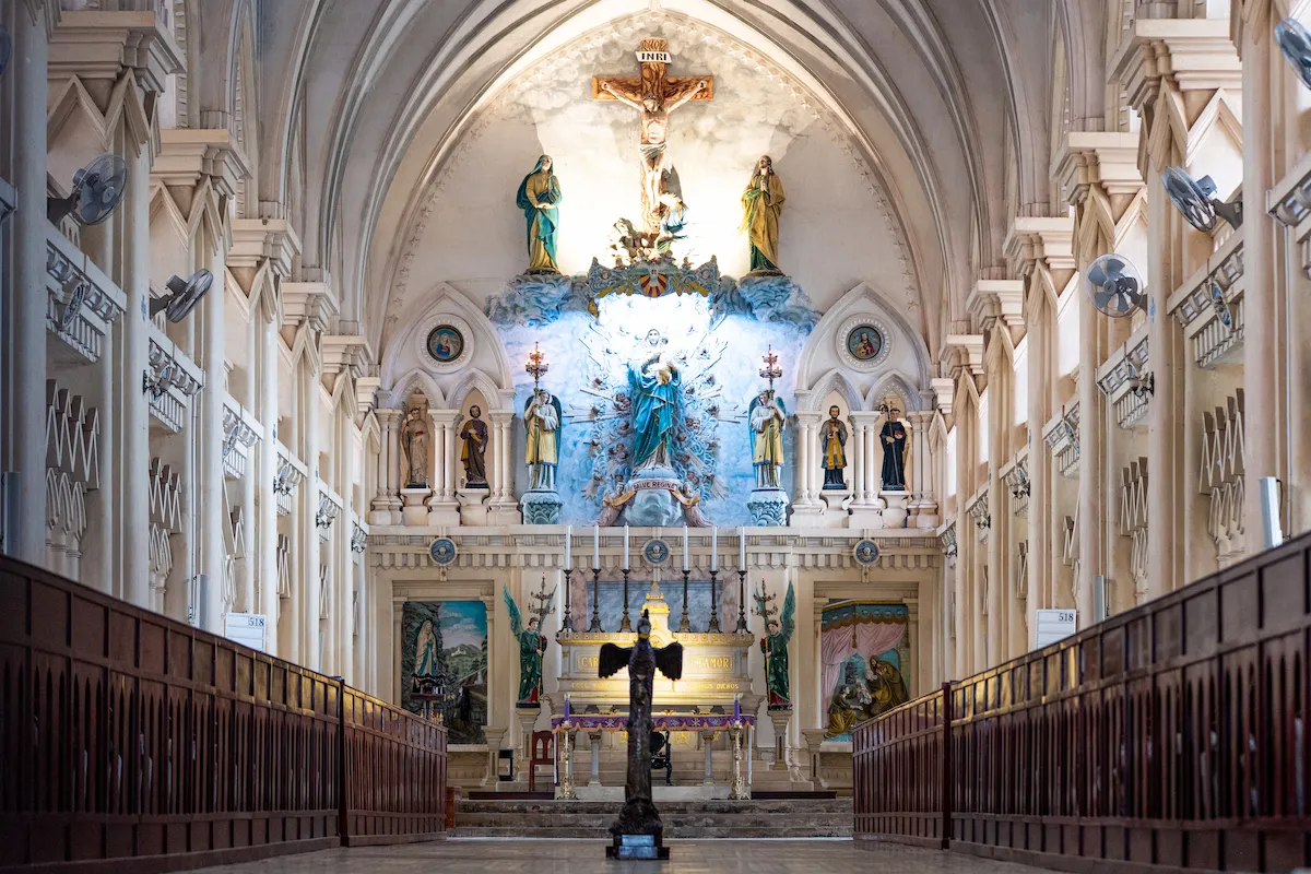 Inside Chau Son Monastery