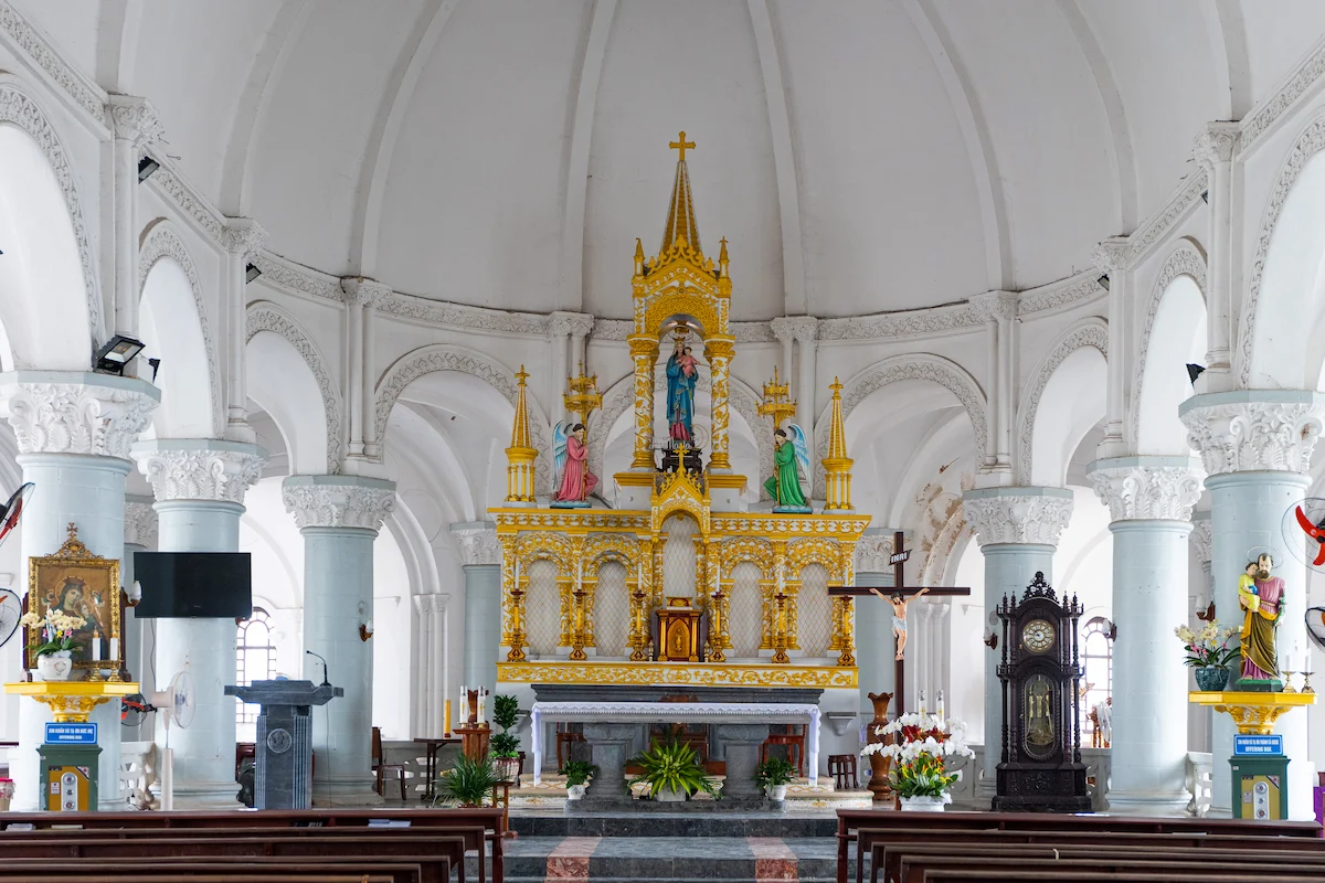 The Interior of Phat Diem Cathedral