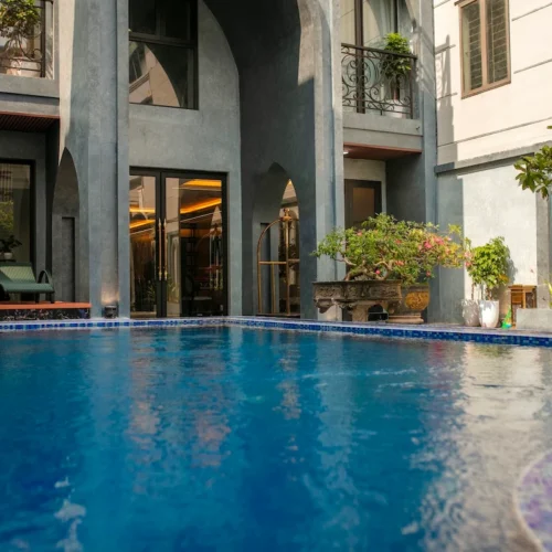 Swimming Pool at Phat Diem Plaza Hotel