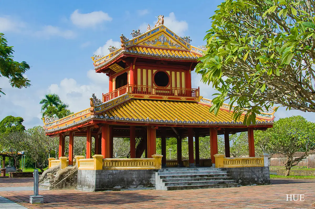 Historic imperial architecture and gardens in Hue Vietnam